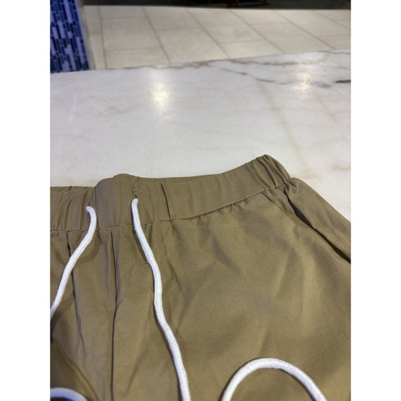 New Condition Without Tag Size Small Men's Cargo Pants Tan Khaki Color Pockets - Picture 14 of 16